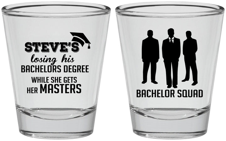 Personalized Bachelor Party Shot Glasses - Squad | 40068