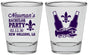 Personalized Bachelor Party Shot Glasses - Mardi Gras | 40085