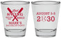 Personalized Bachelor Party Shot Glasses - Baseball | 40086
