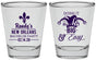 Personalized Bachelor Party Shot Glasses - Mardi Gras | 40089