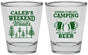 Personalized Bachelor Party Shot Glasses - Camping | 40091