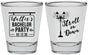 Personalized Bachelor Party Shot Glasses - Mardi Gras | 40092