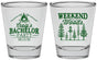 Personalized Bachelor Party Shot Glasses - Camping | 40093