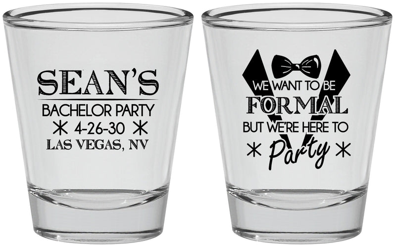 Personalized Bachelor Party Shot Glasses - Forma | 40098