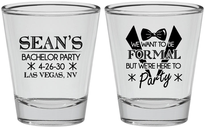 Personalized Bachelor Party Shot Glasses - Forma | 40098