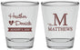 Personalized Wedding Shot Glasses - Monogram | 402