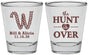 Personalized Wedding Shot Glasses - Monogram Hunt Is Over | 406