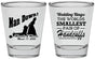 Personalized Wedding Shot Glasses - Man Down | 407
