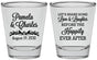 Personalized Wedding Shot Glasses - Love Laughter Happily | 409