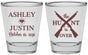 Personalized Wedding Shot Glasses - The Hunt Is Over | 412