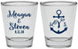 Personalized Wedding Shot Glasses - Monogram Nautical | 414