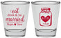 Personalized Wedding Shot Glasses - Mason Jar | 415