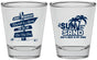 Personalized Wedding Shot Glasses - Sun Sand Drink In My Hand | 416
