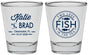 Personalized Wedding Shot Glasses - Two Less Fish In The Sea | 421