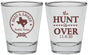 Personalized Wedding Shot Glasses - The Hunt Is Over | 426