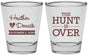 Personalized Wedding Shot Glasses - The Hunt Is Over | 427
