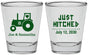 Personalized Wedding Shot Glasses - Just Hitched Tractor | 429