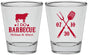 Personalized Wedding Shot Glasses - I Do Barbecue Bbq | 433