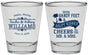 Personalized Wedding Shot Glasses - Sandy Feet Salty Kisses | 434