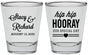 Personalized Wedding Shot Glasses - Hip Hop Hooray | 436