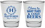 Personalized Wedding Shot Glasses - Cheers To Cold Beers | 439