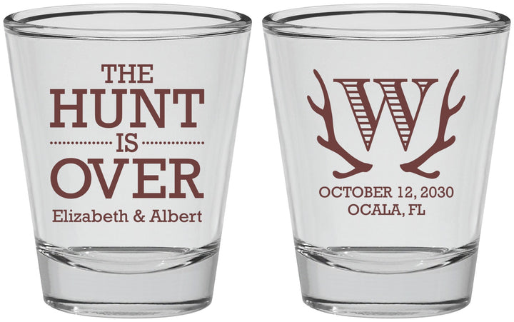 Personalized Wedding Shot Glasses - Monogram | 442