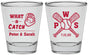 Personalized Wedding Shot Glasses - Baseball | 443