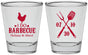 Personalized Wedding Shot Glasses - I Do Barbecue Bbq | 445