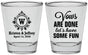 Personalized Wedding Shot Glasses - Monogrammed | 462