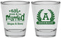 Personalized Wedding Shot Glasses - Monogram | 464