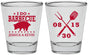 Personalized Wedding Shot Glasses - I Do Barbecue Bbq | 473