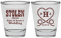 Personalized Wedding Shot Glasses - Stolen Monogram | 474