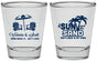 Personalized Wedding Shot Glasses - Sun Sand Drink In My Hand | 479
