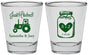 Personalized Wedding Shot Glasses - Just Hitched Mason Jar | 483