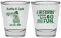 Personalized Wedding Shot Glasses - Tractor Hitchin | 489