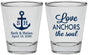 Personalized Wedding Shot Glasses - Love Anchors The Soul | 494