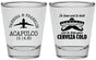 Personalized Wedding Shot Glasses - Destination | 496