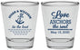 Personalized Wedding Shot Glasses - Love Anchors The Soul | 498