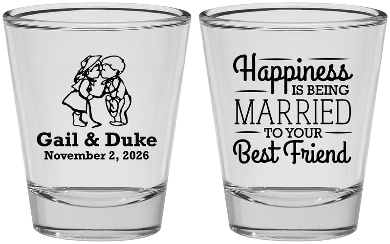Personalized Wedding Shot Glasses - Best Friend | 499