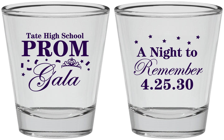 Personalized Prom Shot Glasses - A Night To Remember | 50003