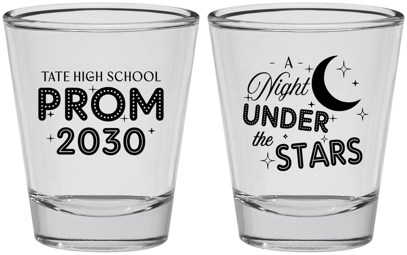 Personalized Prom Shot Glasses - A Night Under The Stars | 50004