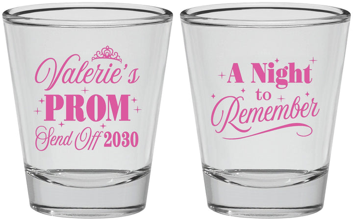 Personalized Prom Shot Glasses - Send Off | 50006