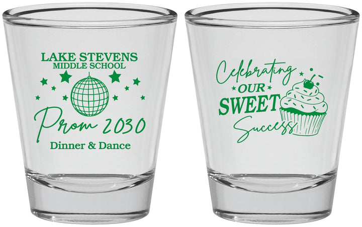 Personalized Prom Shot Glasses - Middle School Dance | 50014