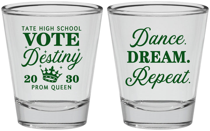 Personalized Prom Shot Glasses - Queen Vote | 50016