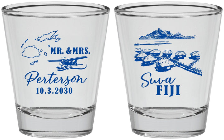 Personalized Wedding Shot Glasses - Fiji | 525