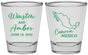Personalized Wedding Shot Glasses - Mexico | 534