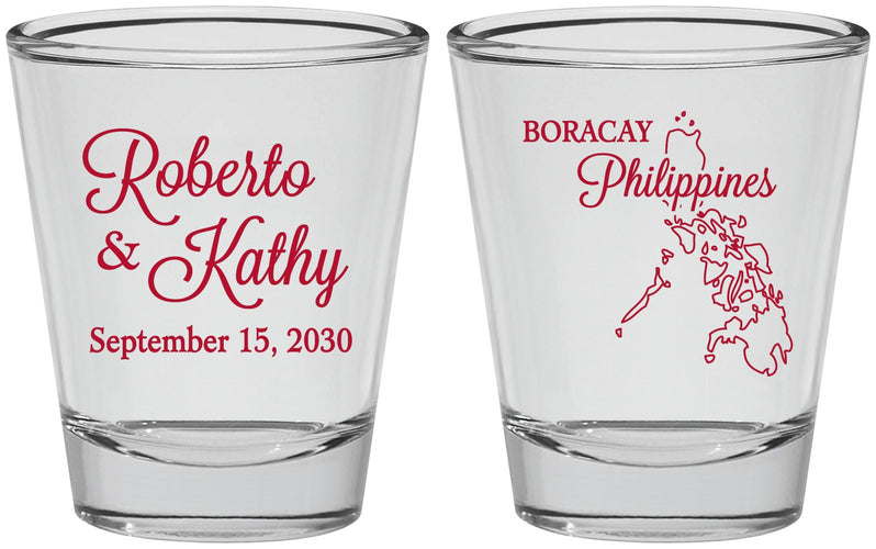 Personalized Wedding Shot Glasses - Philippines | 536