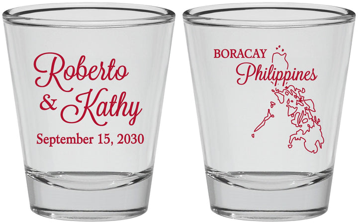 Personalized Wedding Shot Glasses - Philippines | 536