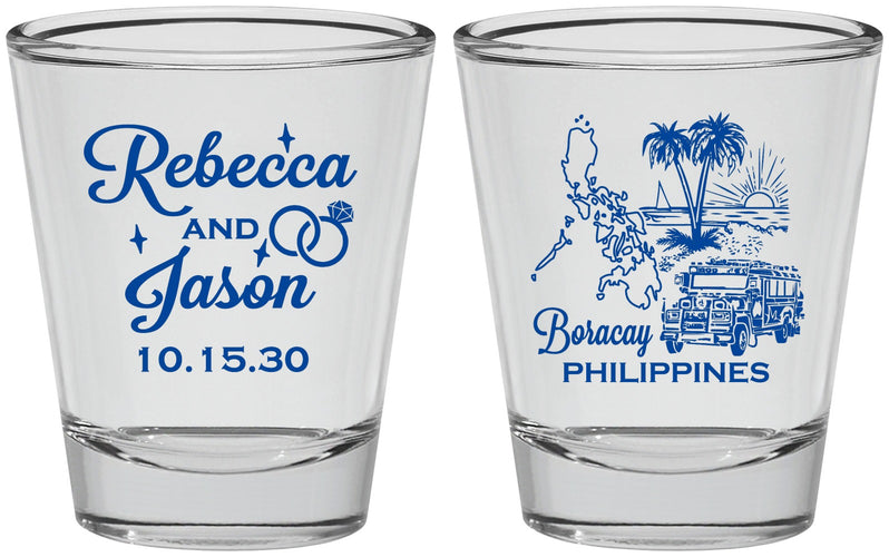 Personalized Wedding Shot Glasses - Philippines | 537