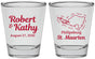 Personalized Wedding Shot Glasses - St Maarten | 542